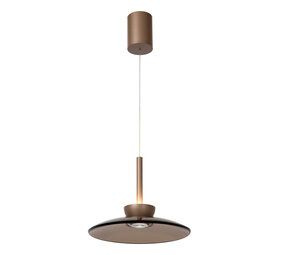 Lucide SANTIAGO - Hanglamp - Ø 32 cm - LED Dimb. - CCT - 1x16W 2700K/4000K - Amber | Premium Lucide SANTIAGO - Hanglamp - Ø 32 cm - LED Dimb. - CCT - 1x16W 2700K/4000K - Amber | Premium