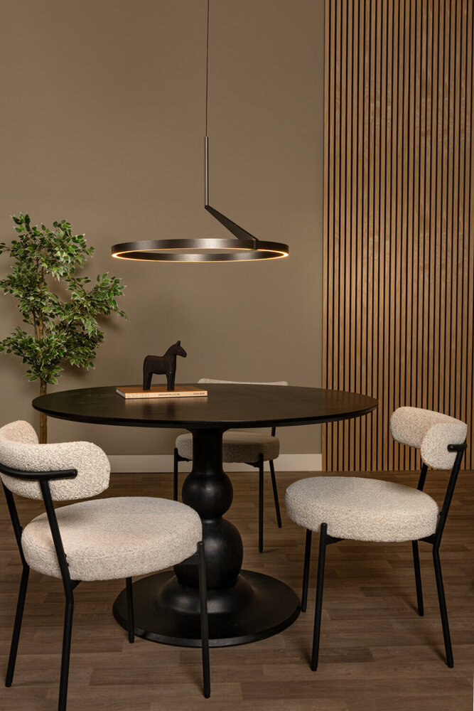 Lucide APPLAUSE - Hanglamp - Ø 60 cm - LED Dimb. - CCT - 1x32W 2700K/4000K - Handbewegingssensor - Grijs ijzer | Premium Lucide APPLAUSE - Hanglamp - Ø 60 cm - LED Dimb. - CCT - 1x32W 2700K/4000K - Handbewegingssensor - Grijs ijzer | Premium