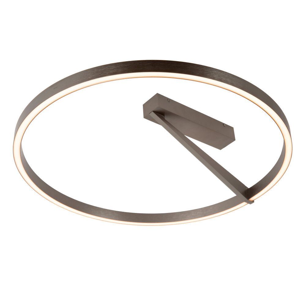 Lucide APPLAUSE - Plafonnière - Ø 60 cm - LED Dimb. - CCT - 1x40W 2200K/4000K - Grijs ijzer | Premium