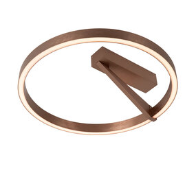 Lucide APPLAUSE - Plafonnière - Ø 40 cm - LED Dimb. - CCT - 1x26W 2200K/4000K - Koffie | Premium