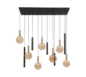 Lucide JOSIANE - Hanglamp - 7xG9 - Zwart | Vibes