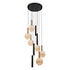 Lucide JOSIANE - Hanglamp - Ø 55 cm - 6xG9 - Zwart | Vibes Lucide JOSIANE - Hanglamp - Ø 55 cm - 6xG9 - Zwart | Vibes
