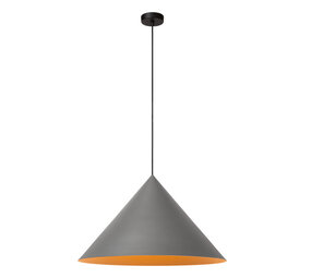 Lucide SPITZE - Hanglamp - Ø 60 cm - 1xE27 - Grijs | Vibes