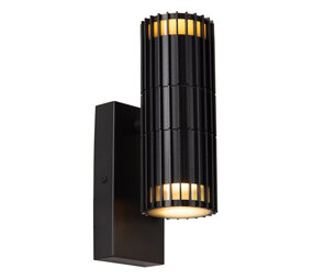 Lucide TIMBALA - Wandspot / Wandlamp Binnen/Buiten - 2xGU10 - IP44 - Zwart | Essential Lucide TIMBALA - Wandspot / Wandlamp Binnen/Buiten - 2xGU10 - IP44 - Zwart | Essential