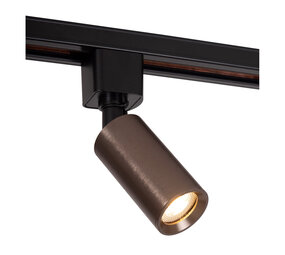 Lucide TRACK RITMO Railspot - 1-fase Railsysteem / Railverlichting - 1xGU10-MR11 - Koffie (Uitbreiding)
