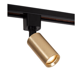 Lucide TRACK RITMO Railspot - 1-fase Railsysteem / Railverlichting - 1xGU10-MR11 - Mat Goud / Messing (Uitbreiding)