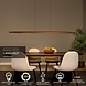 Lucide LANGHOLT - Hanglamp - LED - CCT - 1x28W 2200K/4000K - Licht hout | Vibes Lucide LANGHOLT - Hanglamp - LED - CCT - 1x28W 2200K/4000K - Licht hout | Vibes