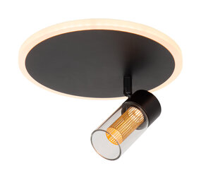 Lucide EVERINA - Plafonnière - Ø 23 cm - LED Dimb. - CCT - 2200K/6500K - Zwart | Essential Lucide EVERINA - Plafonnière - Ø 23 cm - LED Dimb. - CCT - 2200K/6500K - Zwart | Essential