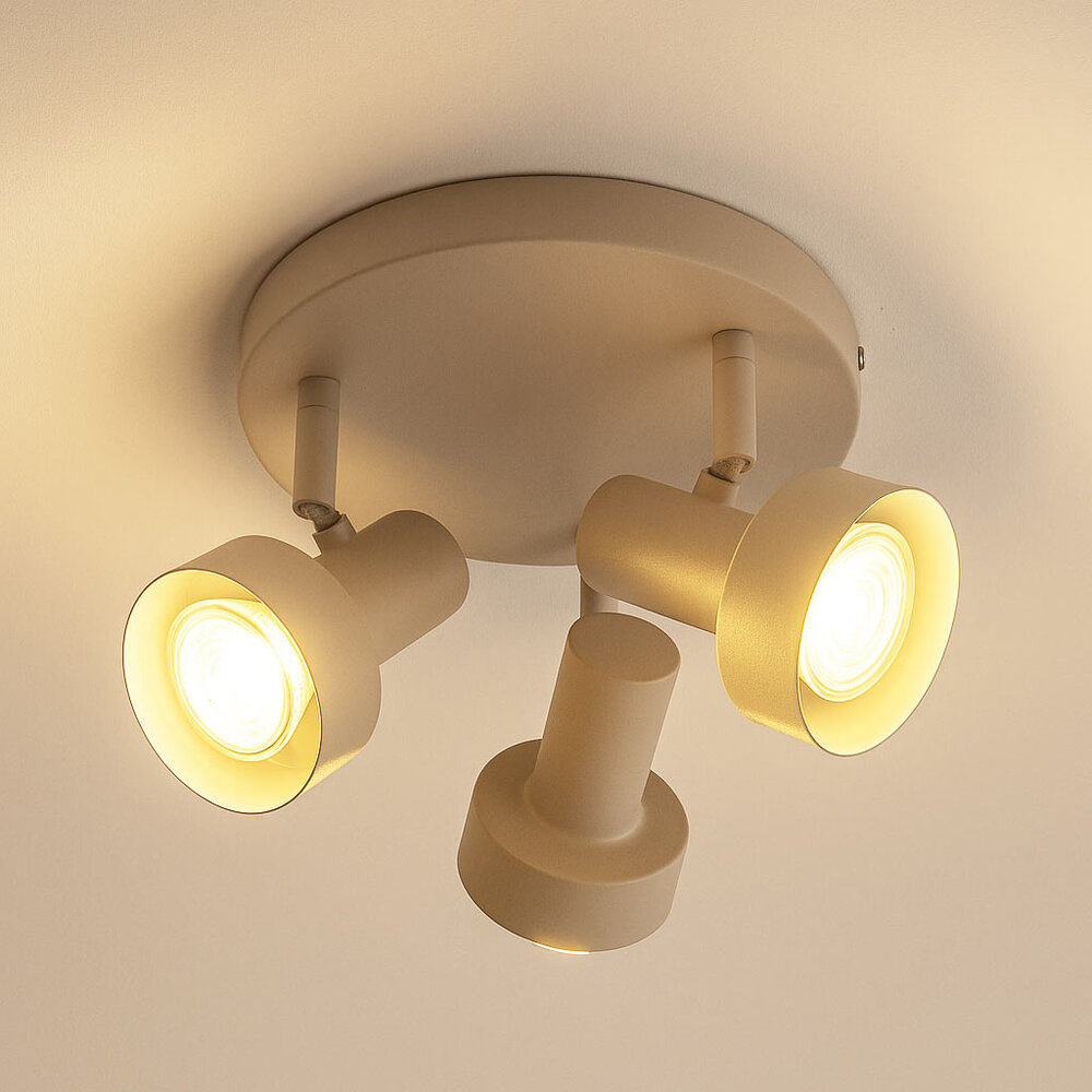 Freelight Spot Lunata 3 lichts Ø 20 cm beige Freelight Spot Lunata 3 lichts Ø 20 cm beige