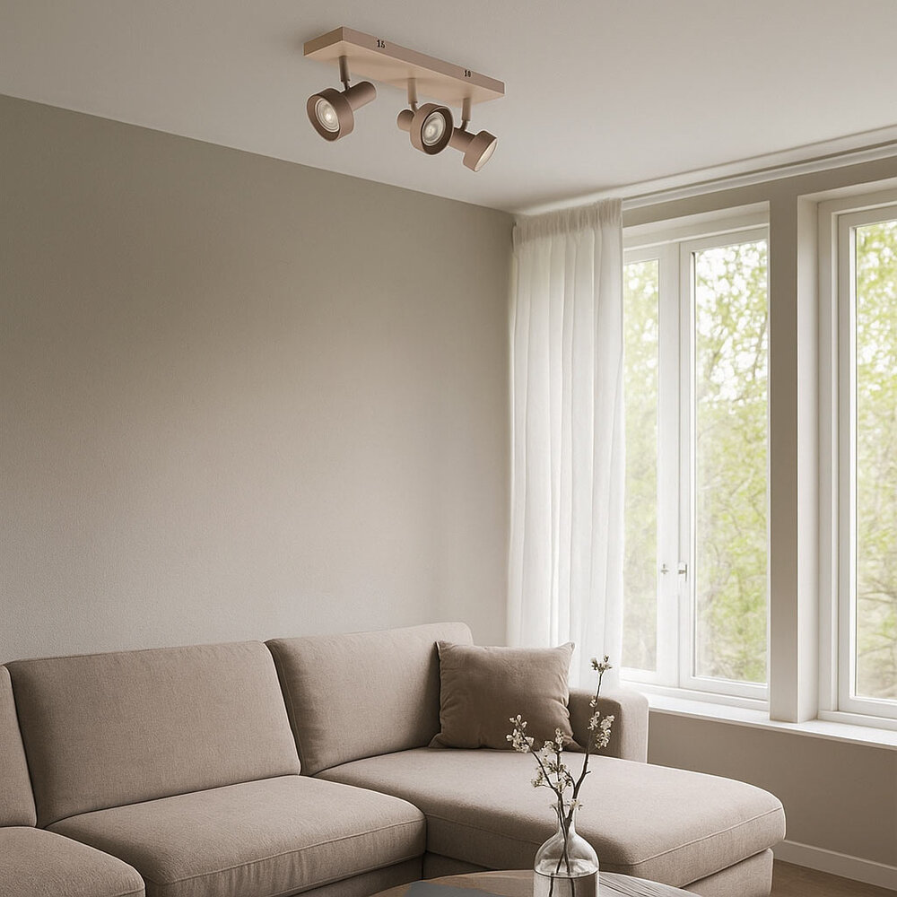 Freelight Spot Lunata 3 lichts L 50 cm beige Freelight Spot Lunata 3 lichts L 50 cm beige