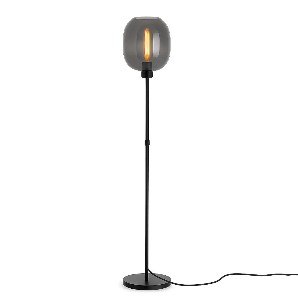 Highlight Vloerlamp Bellini H 134-190 cm rook zwart
