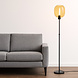 Highlight Vloerlamp Bellini H 134-190 cm amber zwart Highlight Vloerlamp Bellini H 134-190 cm amber zwart