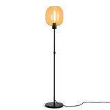 Highlight Vloerlamp Bellini H 134-190 cm amber zwart