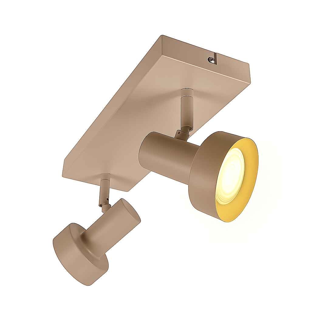 Freelight Spot Lunata 2 lichts L 30 cm beige
