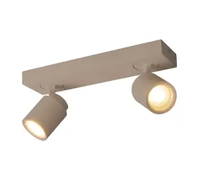 Freelight Spot Razza 2 lichts L 32 cm  GU10 beige Freelight Spot Razza 2 lichts L 32 cm  GU10 beige