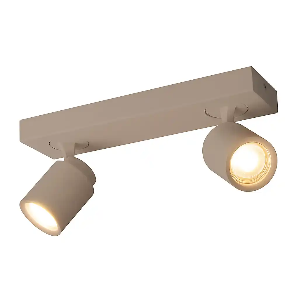 Freelight Spot Razza 2 lichts L 32 cm GU10 beige