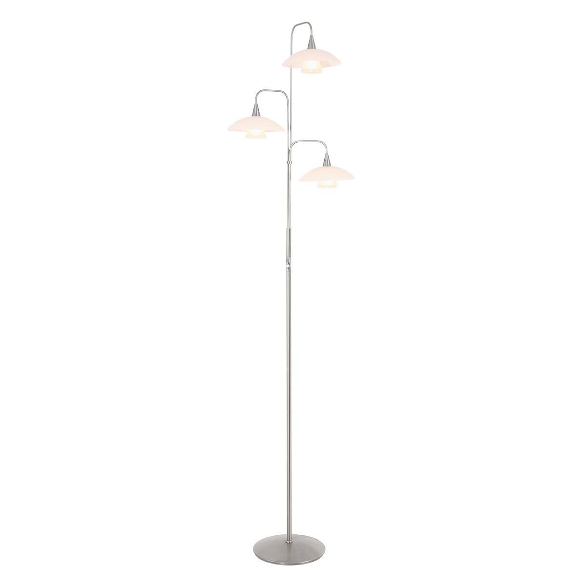 Steinhauer Vloerlamp tallerken LED 2659st staal