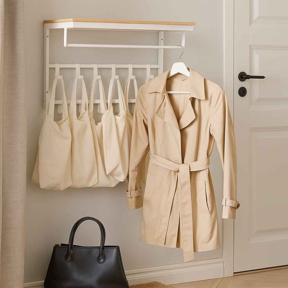 Ylumen Kapstok Wesly B 80 cm H 42 cm hout wit Ylumen Kapstok Wesly B 80 cm H 42 cm hout wit