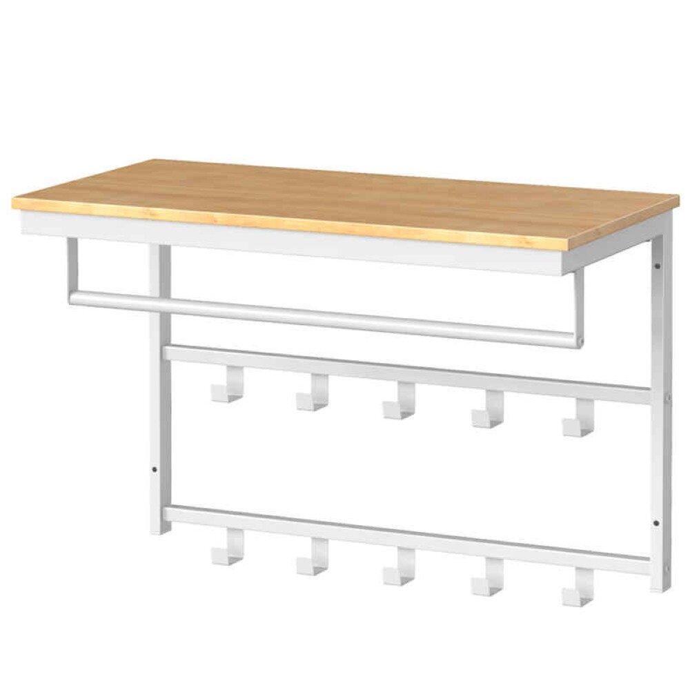 Ylumen Kapstok Wesly B 80 cm H 42 cm hout wit Ylumen Kapstok Wesly B 80 cm H 42 cm hout wit