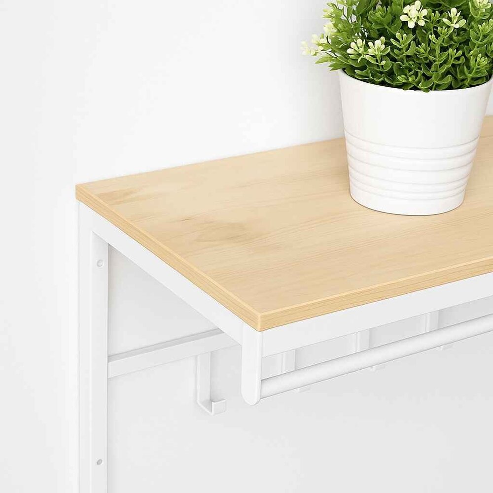 Ylumen Kapstok Wesly B 80 cm H 42 cm hout wit Ylumen Kapstok Wesly B 80 cm H 42 cm hout wit