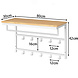 Ylumen Kapstok Wesly B 80 cm H 42 cm hout wit Ylumen Kapstok Wesly B 80 cm H 42 cm hout wit