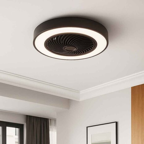 Freelight Plafondventilator Fiato Ø 50 cm zwart Freelight Plafondventilator Fiato Ø 50 cm zwart