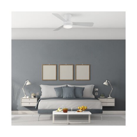 CristalRecord Plafondventilator Benda 3 blad Ø 101 cm wit