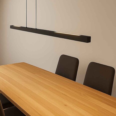 Freelight Hanglamp Traiano L 140 cm zwart