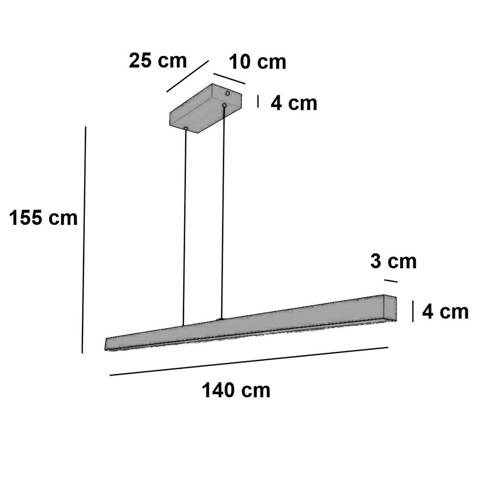 Freelight Hanglamp Traiano L 140 cm brons