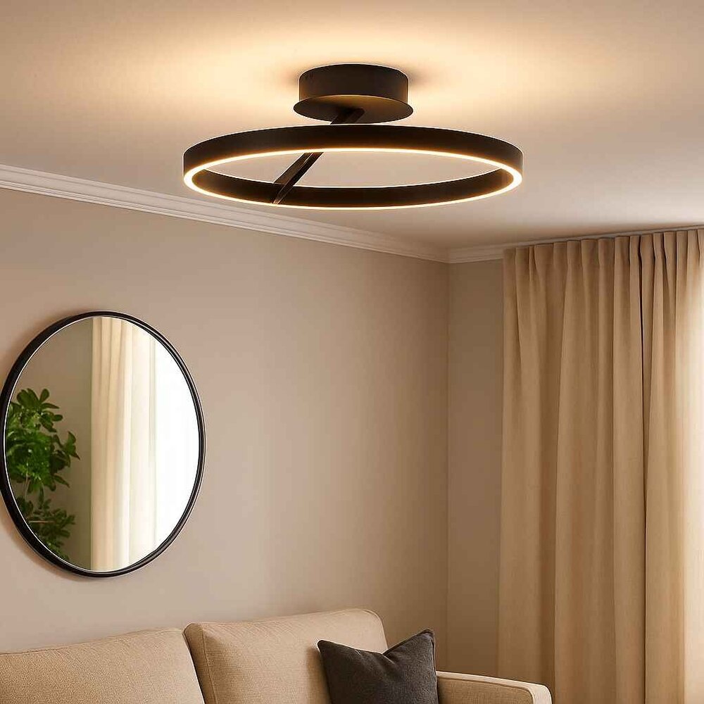 Freelight Plafondlamp Pilota  Ø 55 cm zwart Freelight Plafondlamp Pilota  Ø 55 cm zwart