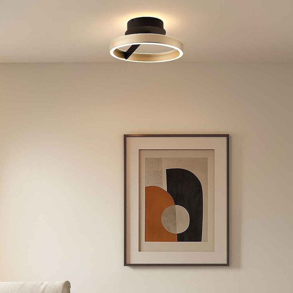 Freelight Plafondlamp Pilota Ø 30 cm zwart goud Freelight Plafondlamp Pilota Ø 30 cm zwart goud