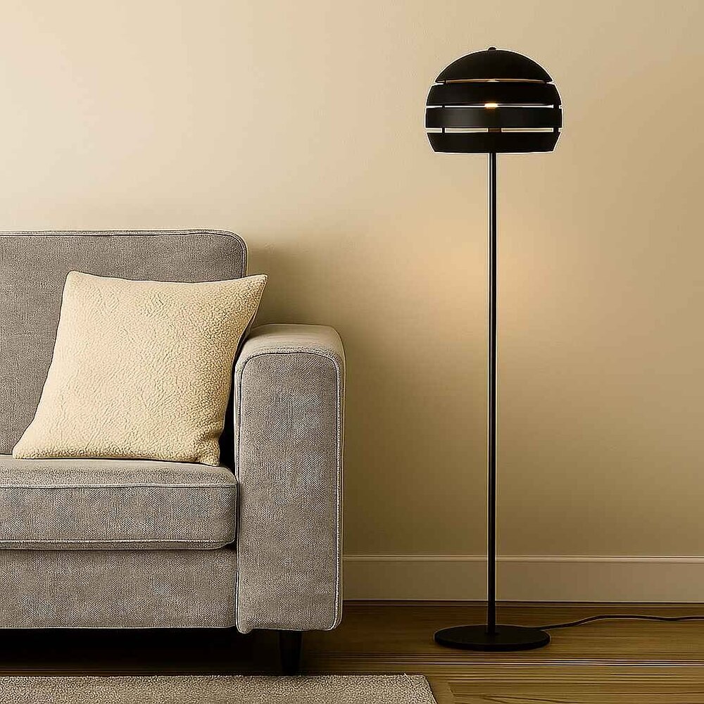 Freelight Vloerlamp Djarin H 150 cm zwart goud Freelight Vloerlamp Djarin H 150 cm zwart goud