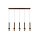 Lucide MARGARY - 2e kans Hanglamp - LED Dimb. - 5x4,2W 2700K - Koffie Lucide MARGARY - 2e kans Hanglamp - LED Dimb. - 5x4,2W 2700K - Koffie