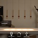 Lucide MARGARY - 2e kans Hanglamp - LED Dimb. - 5x4,2W 2700K - Koffie Lucide MARGARY - 2e kans Hanglamp - LED Dimb. - 5x4,2W 2700K - Koffie