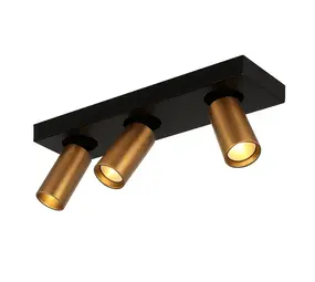 Highlight Spot Eliano 3 lichts L 36 cm zwart brons Highlight Spot Eliano 3 lichts L 36 cm zwart brons