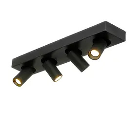 Highlight Spot Eliano 4 lichts L 48 cm zwart