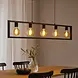 Freelight Hanglamp Distesa 5 lichts L 120 cm zwart Freelight Hanglamp Distesa 5 lichts L 120 cm zwart