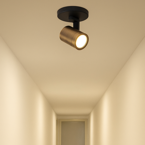 Highlight Spot HALO 1 lichts brons zwart Highlight Spot HALO 1 lichts brons zwart