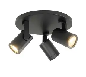 Highlight Spot HALO 3 lichts rond zwart