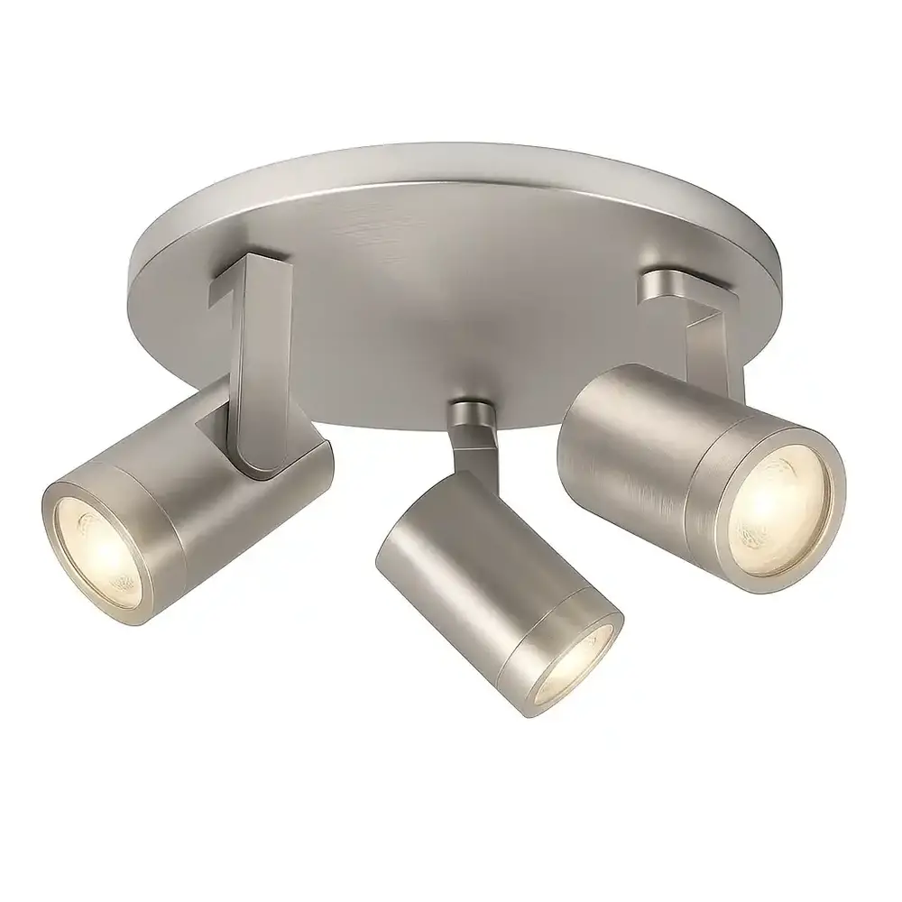 Highlight Spot HALO 3 lichts rond mat chroom Highlight Spot HALO 3 lichts rond mat chroom