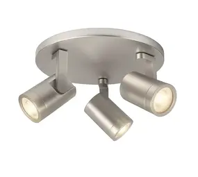 Highlight Spot HALO 3 lichts rond mat chroom Highlight Spot HALO 3 lichts rond mat chroom