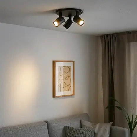 Highlight Spot HALO 3 lichts rond zwart Highlight Spot HALO 3 lichts rond zwart