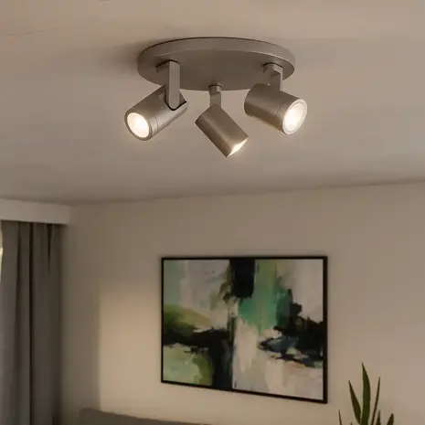 Highlight Spot HALO 3 lichts rond mat chroom Highlight Spot HALO 3 lichts rond mat chroom