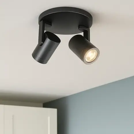 Highlight Spot HALO 2 lichts rond zwart Highlight Spot HALO 2 lichts rond zwart