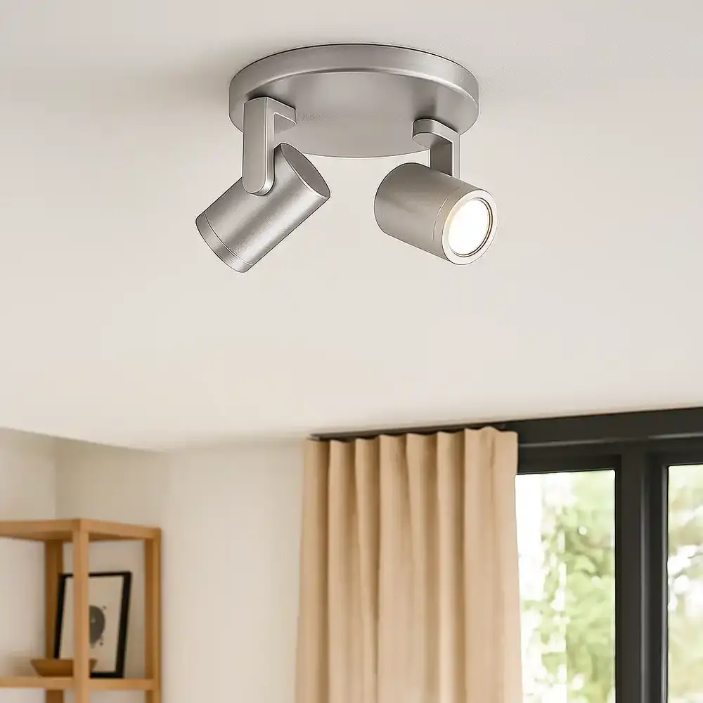 Highlight Spot HALO 2 lichts rond mat chroom Highlight Spot HALO 2 lichts rond mat chroom