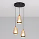 Highlight Hanglamp Tromba 3 lichts Ø 22 cm amber zwart Highlight Hanglamp Tromba 3 lichts Ø 22 cm amber zwart