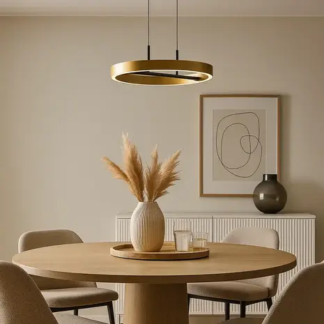 Freelight Hanglamp Livello  Ø 40 cm zwart goud Freelight Hanglamp Livello  Ø 40 cm zwart goud