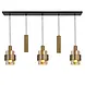 Highlight Hanglamp Marrone 5 lichts L 120 cm brons Highlight Hanglamp Marrone 5 lichts L 120 cm brons