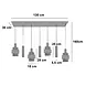 Highlight Hanglamp Marrone 7 lichts L 130 cm brons Highlight Hanglamp Marrone 7 lichts L 130 cm brons