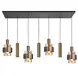 Highlight Hanglamp Marrone 7 lichts L 130 cm brons Highlight Hanglamp Marrone 7 lichts L 130 cm brons